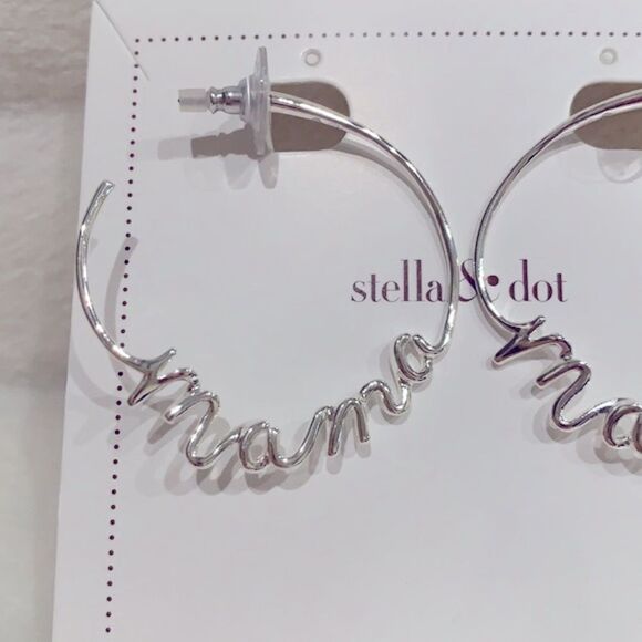 NEW Stella & Dot Mama Hoops - Picture 5 of 6